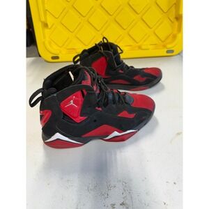 Jordan True Flight Mens Basketball Shoes Black Red Bred CU4933-001 Size 9